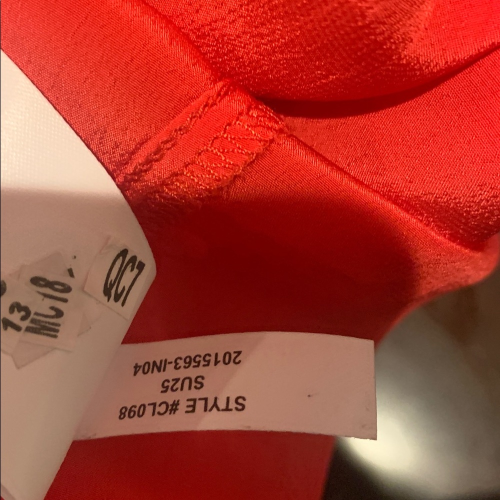 J Crew Smocked Trim Maxi Dress Red Crepe De Chine NWT Sz 6 Tie In Back - Picture 8 of 14